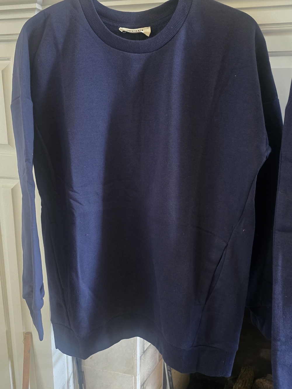 Zenana Outfitters Women's Navy Tracksuit Sweatshirt & Joggers - Picture 2 of 4